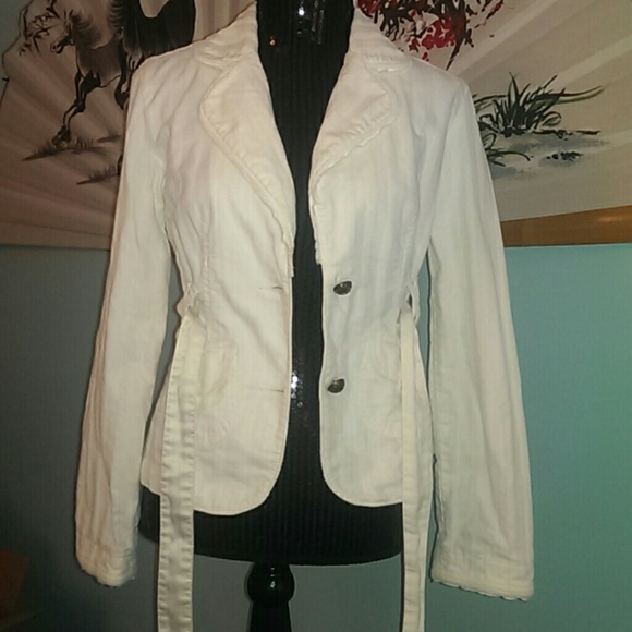 Distressed Fitted/Belted Blazer - Victorian Feel! - Picture 2 of 8
